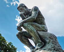The Thinker by Auguste Rodin. Photo by Mustang Joe
