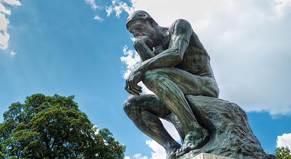 The Thinker by August Rodin. Photo by Mustang Joe