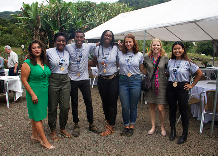 Dean Schultheis with Drexel study abroad students