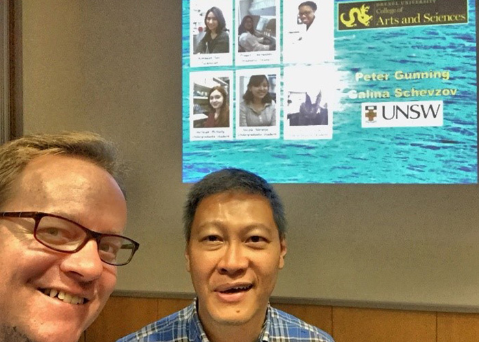 Ryan Petrie, PhD, with collaborator Joe Chan, PhD