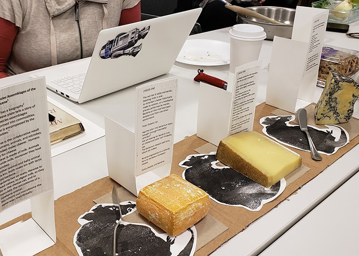 STS master’s student Ann Campbell’s theory model, “Multispecies Assemblages of the Capitalocene.”