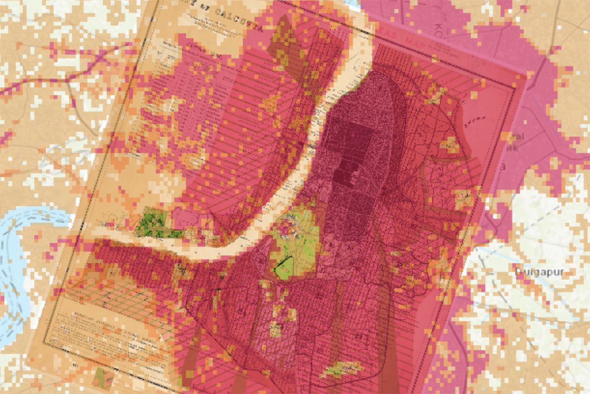 ArcGIS map image of Calcutta