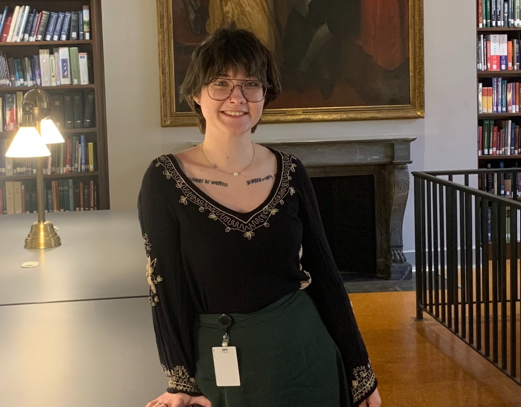 Emma Hirt at the Historical Society of Pennsylvania