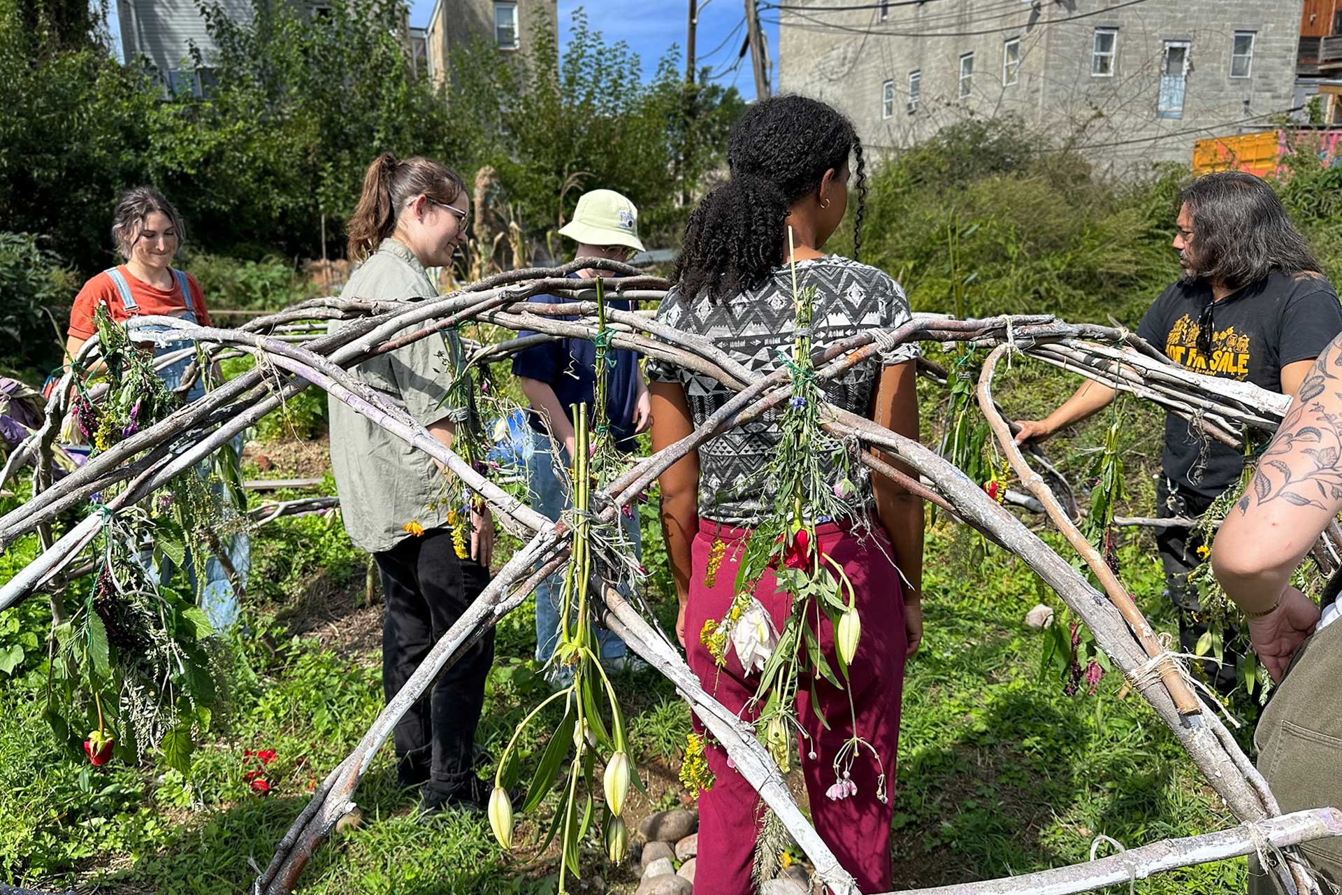 Students in Food and Land Security community-based learning course