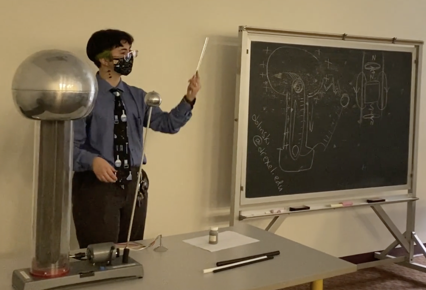 Physics major Dmitri LaBelle