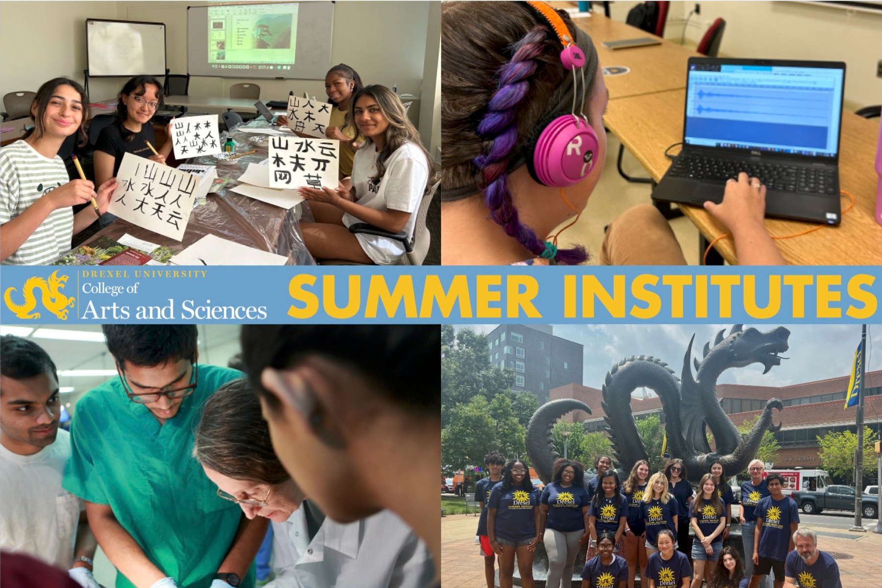 Drexel's College of Arts and Sciences offers various summer programs for high school students