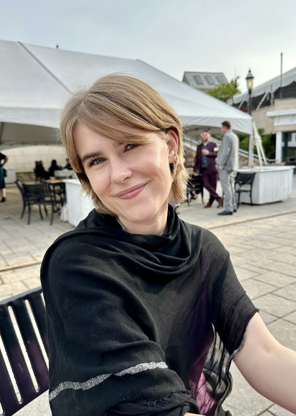 Madison Betts smiles at the camera