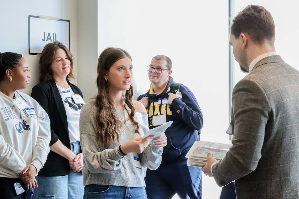 The Department of Criminology and Justice Studies hosted a Reentry Simulation