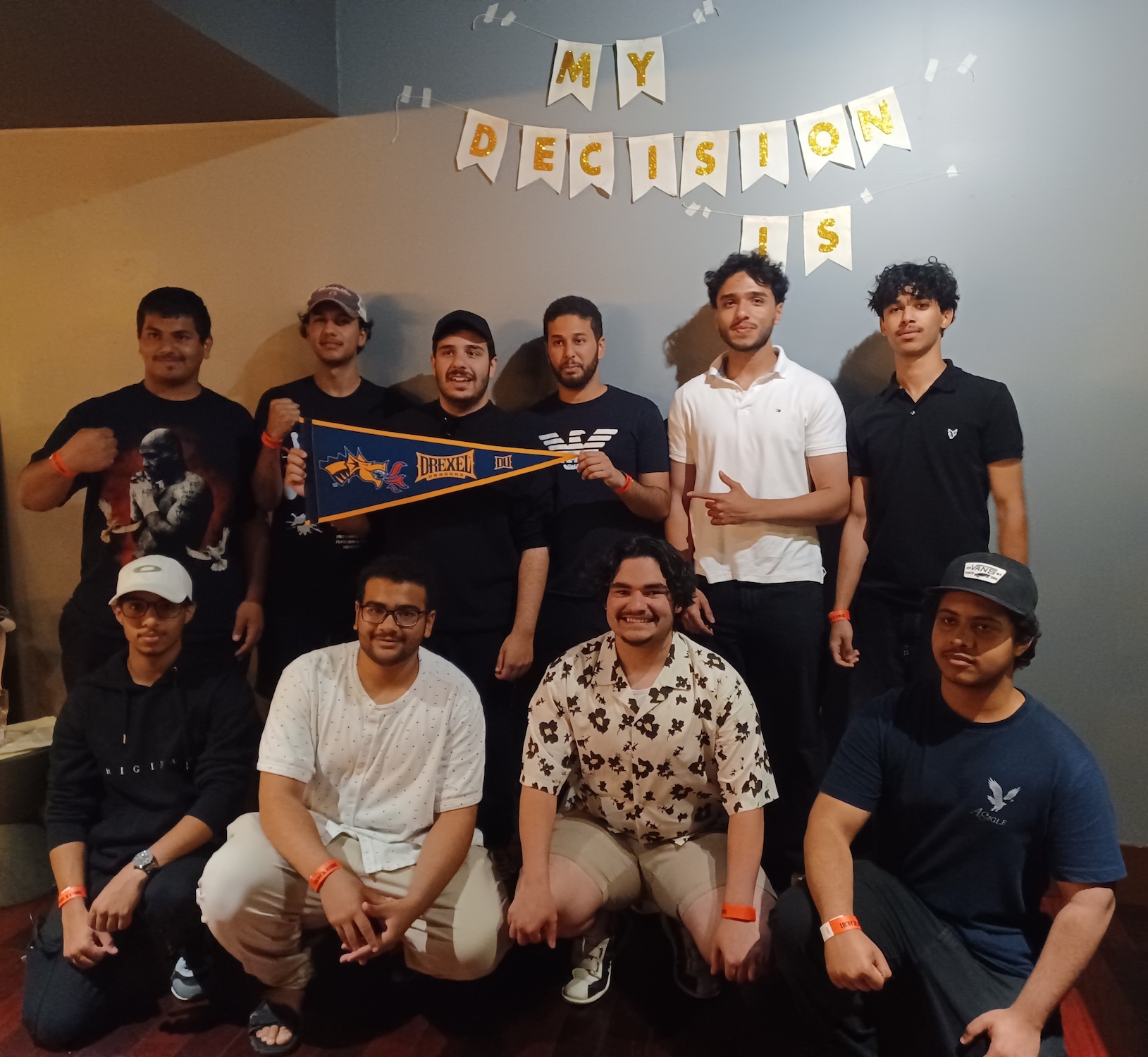 English Language Center students celebrate their college decisions