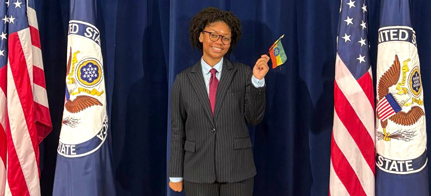 Drexel alum Jade Umstead, BS criminology and justice studies '24, inducted into the U.S. Foreign Officer Service
