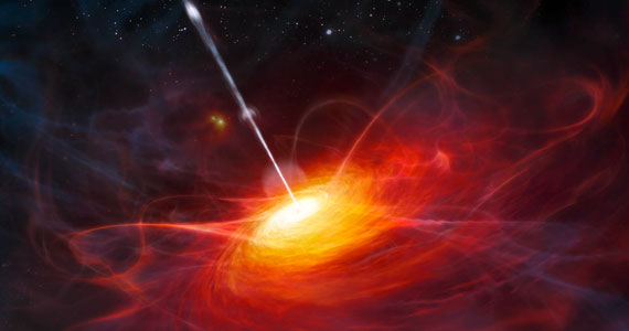 Rendering of the Heart of a Quasar. Image Credit: ESO/M. Kornmesser