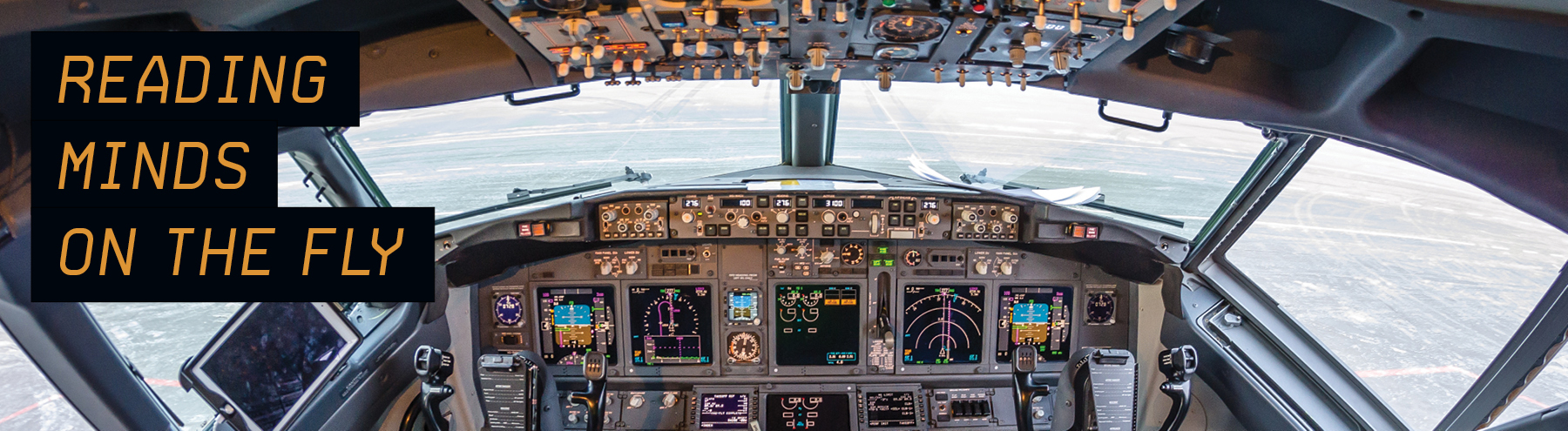Airplane controls cockpit 