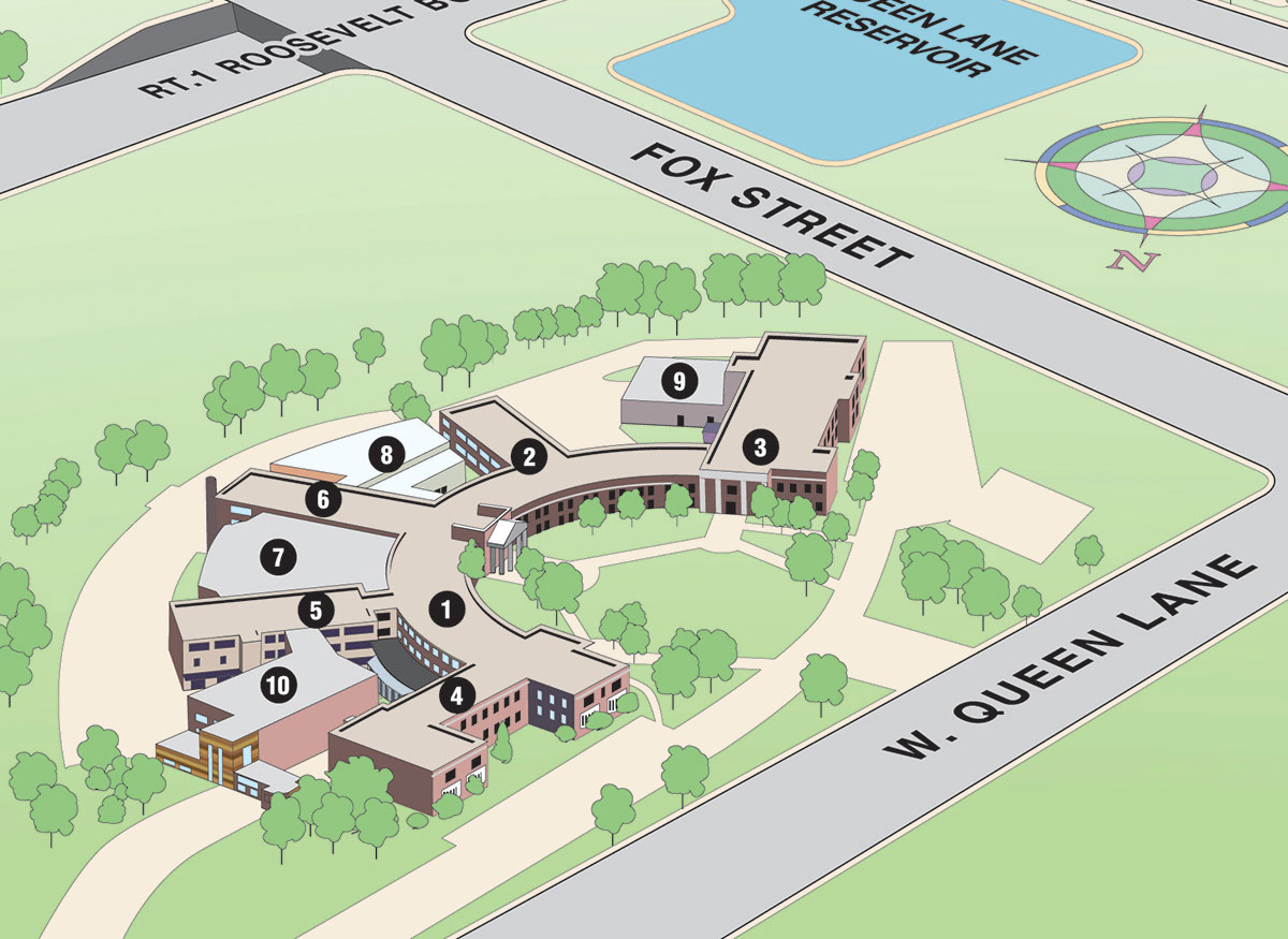 Queen Lane Campus Map Drexel University