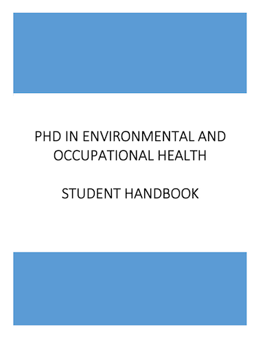PhD in Environmental and Occupational Health Student Handbook from Drexel University Dornsife School of Public Health
