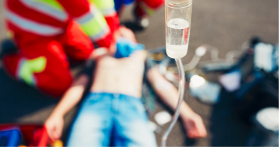 EMS responding to emergency