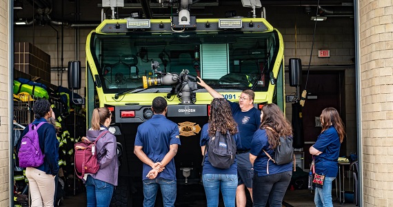 FIRE Fellows tour fire house