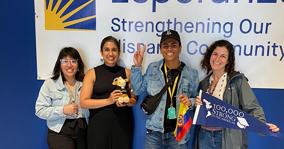 Students visiting community serving organization in Philadelphia