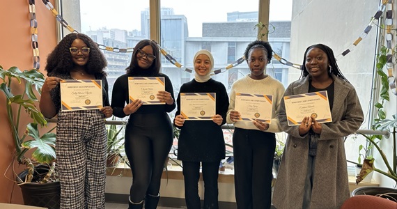 Winning Case Competition gather with their certificates