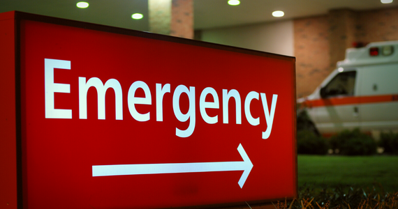 Emergency Department signage in city