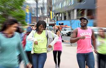 Dornsife Students participate in flash mob for National Public Health Week