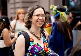 Gina Lovasi at Dornsife's 2023 Commencement
