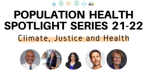 Headshots of Eric Tate, Francesca Dominici, Adrienne L. Hollis, Mateo Nube, and Kristie Ebi.