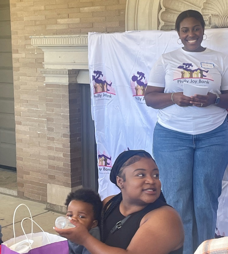 Philly Joy Bank participants gather at Smith Playground for remarks