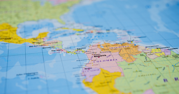 map of latin america