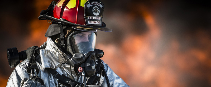 Photo of firefighter