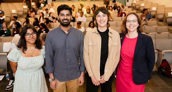 2024-25 Student Government Leadership Board Members with Dean Gina Lovasi