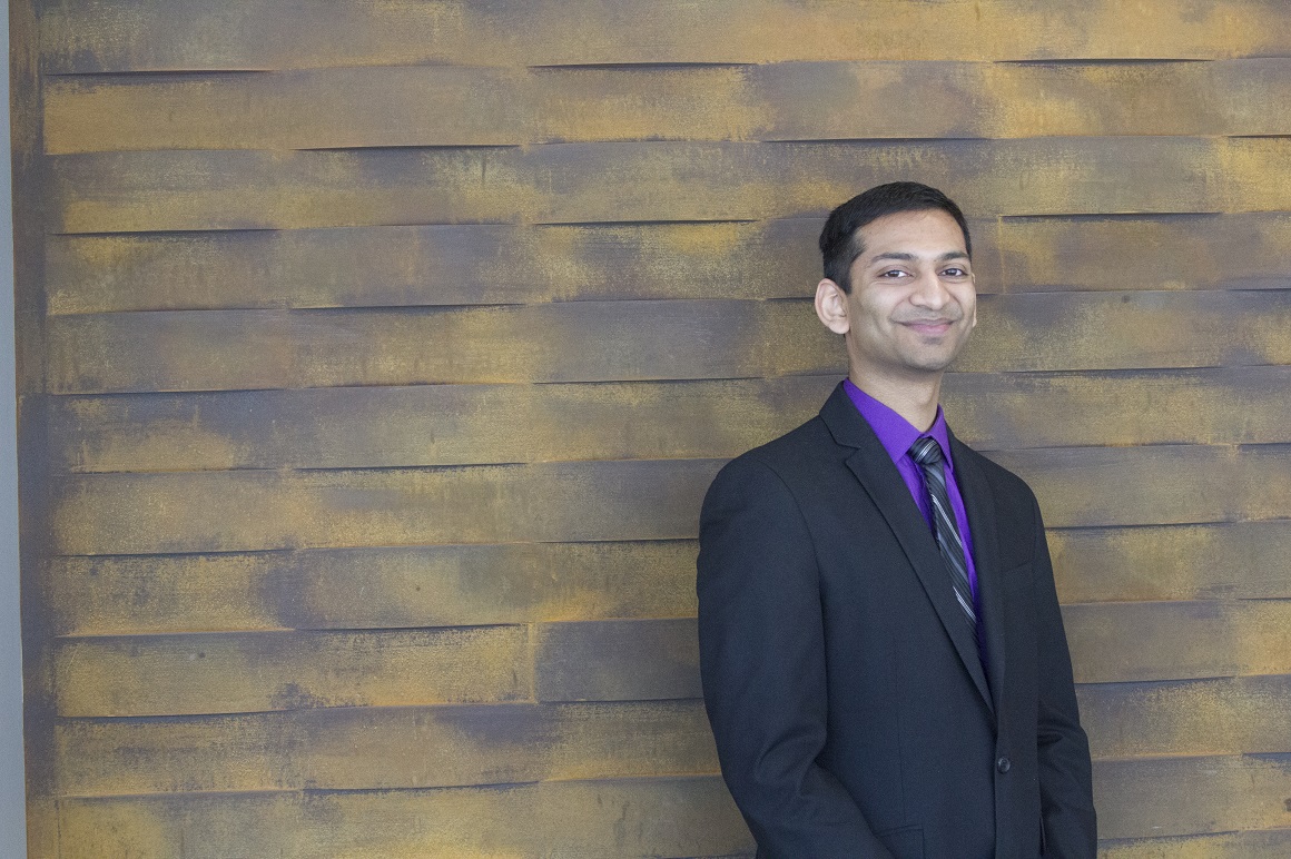 Viren posing for professional shot 