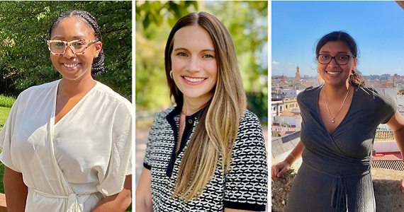 Headshots of Lawryn, Lani, and Yosselin 