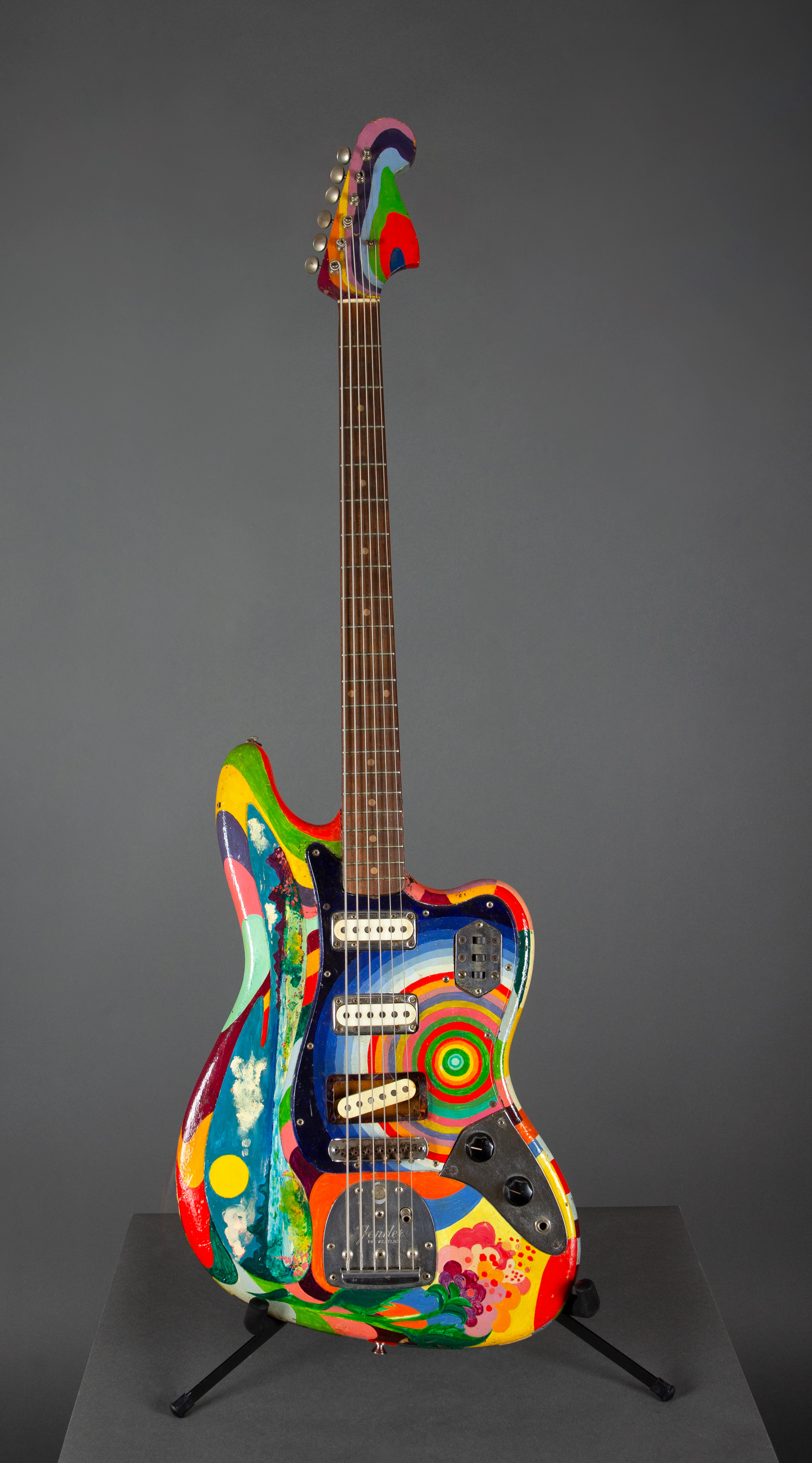 Jack Bruce's colorful bass guitar