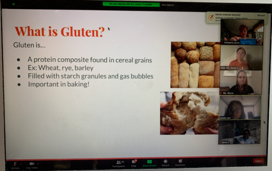 A lesson on gluten during kitchen science week
