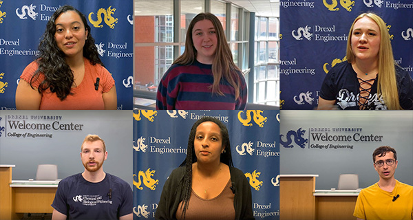 Feel free to reach out to a College of Engineering Student Ambassador. You can ask questions and learn more about their Drexel Experience.