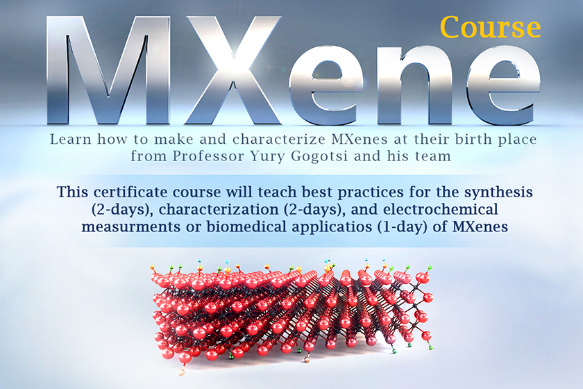Experienced researchers, industry professionals, and students are welcome to participate in the MXene Certificate Course February 7-11, 2022.
