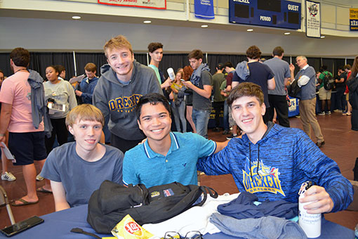 New students enjoy College Day.
