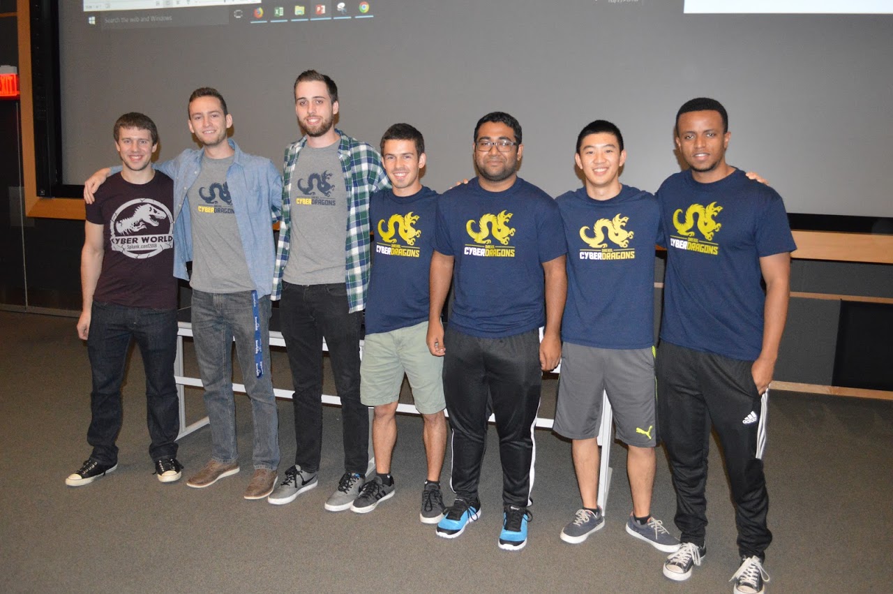 Drexel CyberDragons team at 2018 CPTC Regional Competition