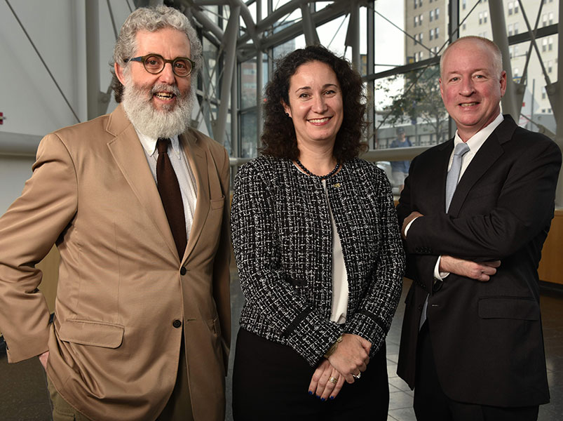 Dean Sharon Walker with Charles Haas and Joseph Hughes
