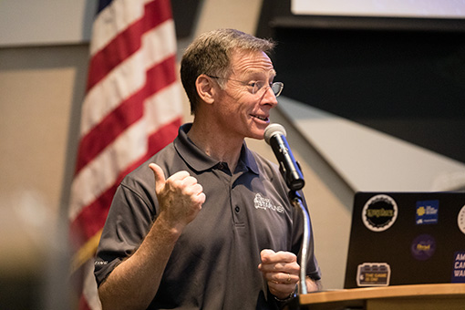 Astronaut and alumnus Chris Ferguson (mechanical engineering ’84) talks about space travel.