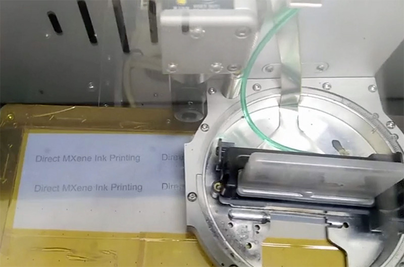 Printer using MXene ink
