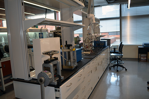 Some of the facilities in the new lab.