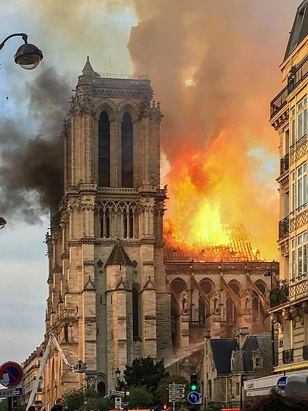 Fire at Notre Dame cathedral