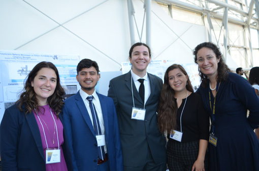 Dean Walker (r) with students including Gaurav Pandey, Jacob Longstreet, and Rosalie Vitale, iSTAR students who just returned from Ben Gurion University of the Negev.