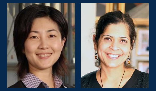 Headshots of two faculty members