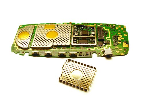 Electromagnetic shielding inside mobile phone