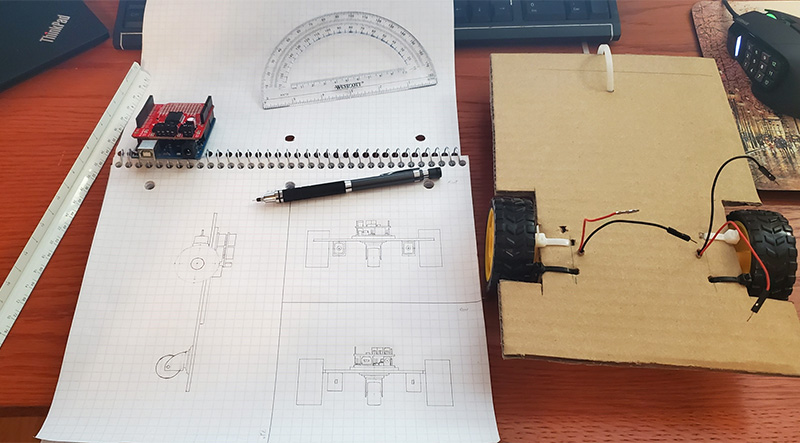 Home workspace for engineering student
