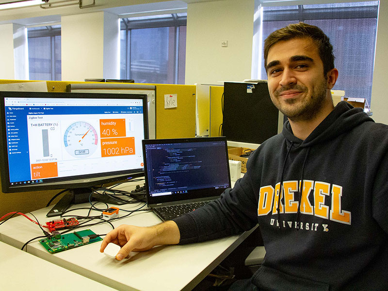 Rei Ballabani is getting valuable hands-on research experience developing a data gateway thanks to the Vertically Integrated Projects program.