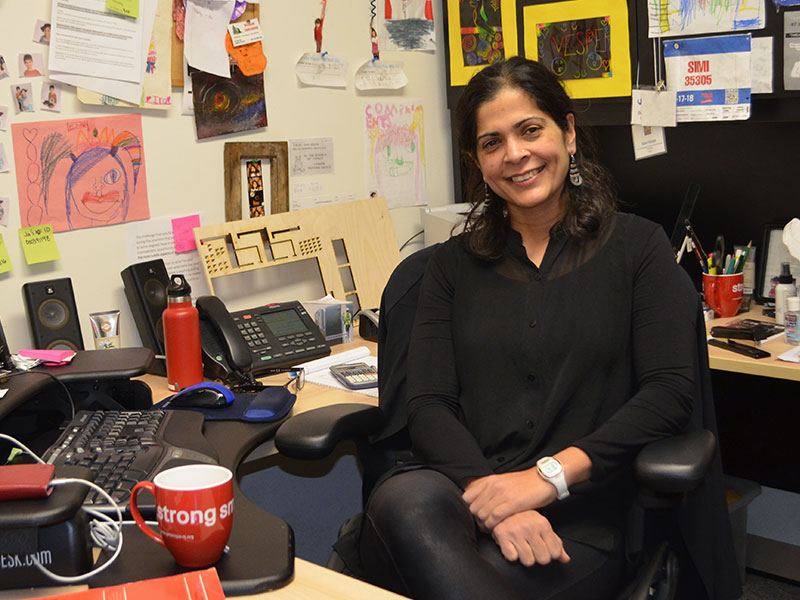 Dr. Simi Hoque in her office