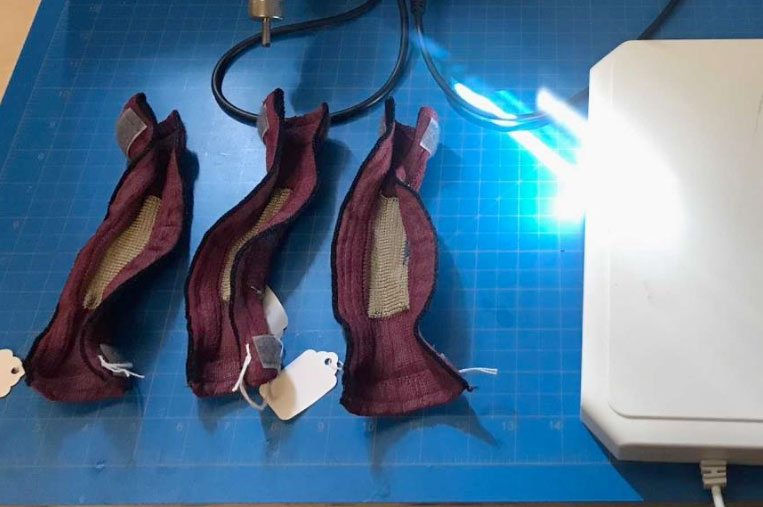 smart knitted fabric samples